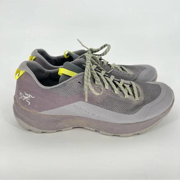 Arc'teryx Norvan VT‎ 2 Technical Trail Running Shoes Grey Neon Women's Size 9